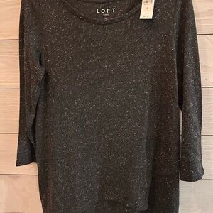 LOFT Gray Speckled Sweater/Tumic. NWT